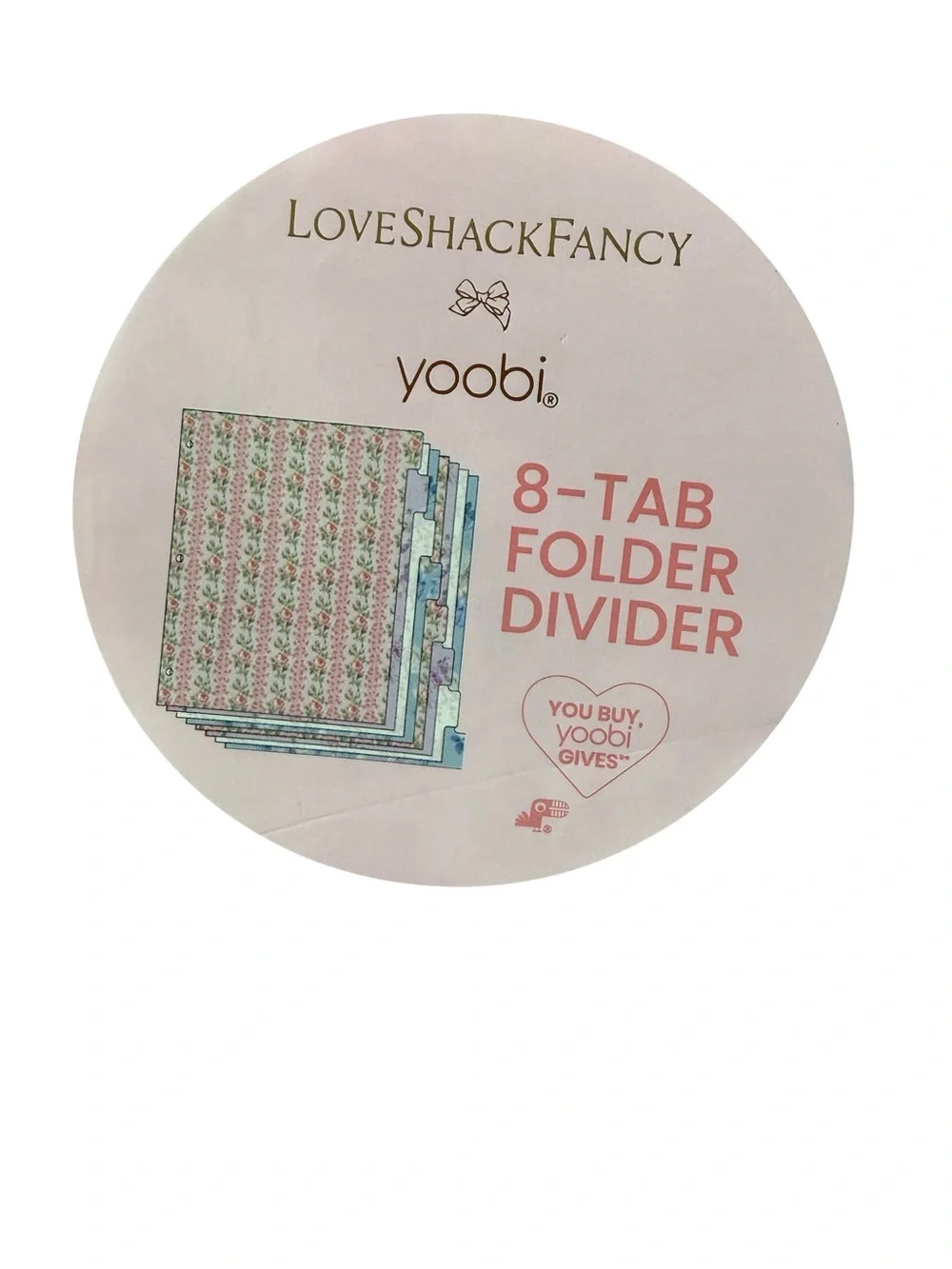 LoveShackFancy x target binder folder dividers set of 8